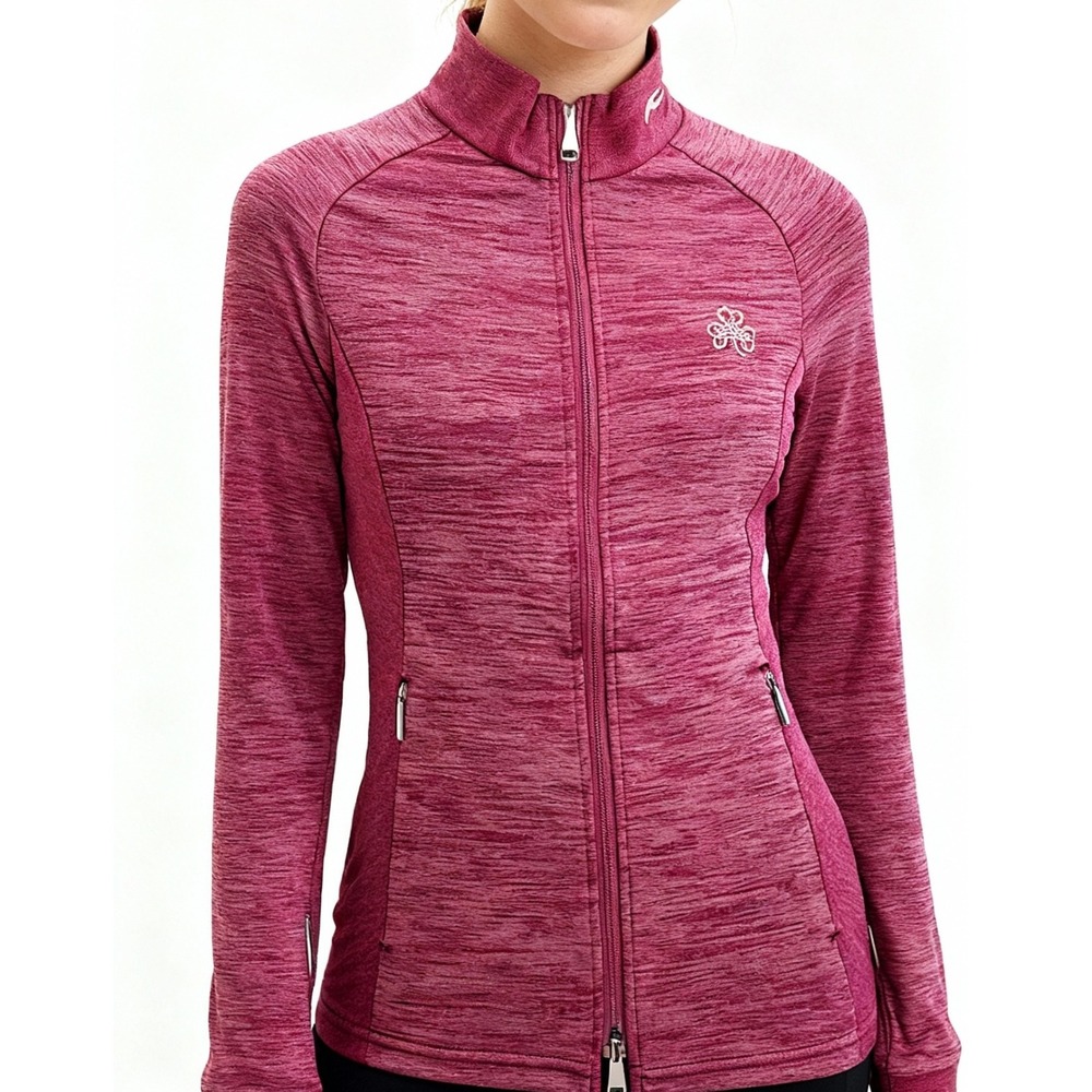 KJUS Women's Lara Tech Wool Jacket Full Zip Athletic Pink Heathered